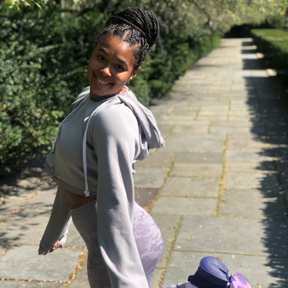 Whitney Simmons Cropped Hoodie